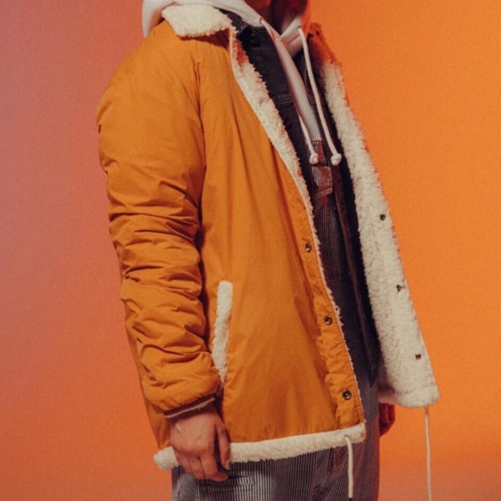 SOLD 10 Deep reversible shearling jacket large men’s